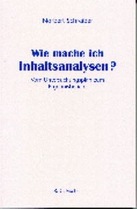 Enlarge image Cover: Wie mache ich Inhalts-Analysen? - Fischer, R. G.