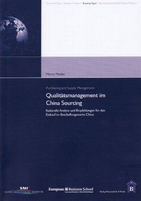 Abbildung von: Qualitätsmanagement im China Sourcing - Verlag Wissenschaft & Praxis