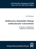 Cover: Deliberative Stakeholder Dialoge multinationaler Unternehmen. - Verlag Wissenschaft & Praxis