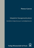 Cover: Integrierte Managementsysteme. - Verlag Wissenschaft & Praxis