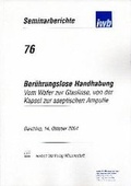 Cover: Ber&uuml;hrungslose Handhabung - utzverlag GmbH