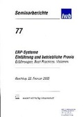 Cover: ERP-Systeme - Einf&uuml;hrung und betriebliche Praxis - utzverlag GmbH