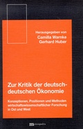 Cover: Zur Kritik der deutsch-deutschen &Ouml;konomie - Metropolis