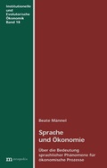 Cover: Sprache und &Ouml;konomie - Metropolis