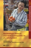 Cover: Nachhaltiger Konsum und Verbraucherpolitik im 21. Jahrhundert - Metropolis