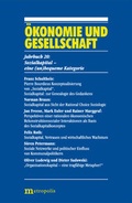 Cover: &Ouml;konomie und Gesellschaft / Sozialkapital - eine (un)bequeme Kategorie - Metropolis