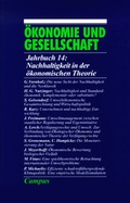 Cover: &Ouml;konomie und Gesellschaft / Nachhaltigkeit in der &ouml;konomischen Theorie - Metropolis
