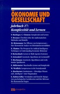 Cover: &Ouml;konomie und Gesellschaft / Komplexit&auml;t und Lernen - Metropolis