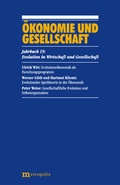 Cover: &Ouml;konomie und Gesellschaft / Evolution in Wirtschaft und Gesellschaft - Metropolis