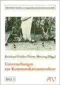 Cover: Untersuchungen zur Kommunikationsstruktur - Aisthesis