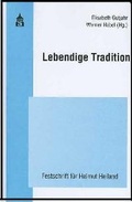 Cover: Lebendige Tradition - Schneider Hohengehren