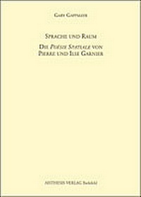 Enlarge image Cover: Sprache und Raum - Aisthesis