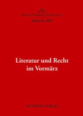Cover: Literatur und Recht im Vorm&auml;rz - Aisthesis