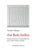 Cover: Zur Rede Stellen - Aisthesis