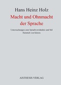 Cover: Macht und Ohnmacht der Sprache - Aisthesis