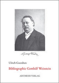 Abbildung von: Bibliographie Gotthilf Weisstein - Aisthesis