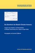 Cover: Das Stammbuch des Benedict Christian Avenarius - Aschendorff