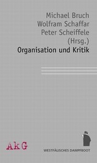 Enlarge image Cover: Organisation und Kritik - Westfälisches Dampfboot