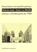 Cover: Text der Stadt - Reden von Berlin - Weidler bei Frank & Timme