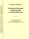 Cover: Lateinische Kleinepik, Epigrammatik und Kasualdichtung - Weidler bei Frank & Timme