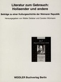Cover: Literatur zum Gebrauch: Hollaender und andere - Weidler bei Frank & Timme