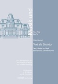 Cover: Text als Struktur - Weidler bei Frank & Timme