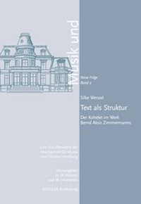 Enlarge image Cover: Text als Struktur - Weidler bei Frank & Timme