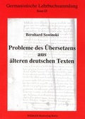 Cover: Probleme des &Uuml;bersetzens aus &auml;lteren deutschen Texten - Weidler bei Frank & Timme