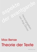 Cover: Theorie der Texte - Weidler bei Frank & Timme