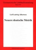 Cover: Neuere deutsche Metrik - Weidler bei Frank & Timme