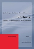 Cover: Rhetorik. Bildung - Ausbildung - Weiterbildung - Weidler bei Frank & Timme