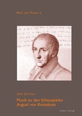 Cover: Musik zu den Schauspielen von August von Kotzebue - K&ouml;nigshausen & Neumann
