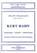 Cover: Kurt Hahn. Erinnerungen - Gedanken - Aufforderungen. - ZIEL