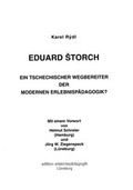Cover: Eduard Storch - Ein Tschechischer Wegbereiter der modernen Erlebnisp&auml;dagogik? - ZIEL