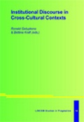 Cover: Institutional Discourse in Cross-Cultural Contexts - LINCOM GmbH