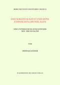 Cover: Das Sokoto-Kalifat und seine ethnischen Grundlagen - Ergon