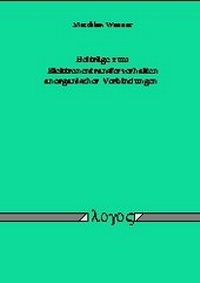 Abbildung von: Beiträge zum Elektronentransferverhalten anorganischer Verbindungen - Logos Berlin