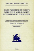 Cover: &Uuml;ber Friedrich R&uuml;ckerts Werke zur altindischen Literatur und Philologie - Ergon