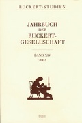 Cover: Jahrbuch der R&uuml;ckert Gesellschaft - Ergon