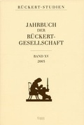 Cover: Jahrbuch der R&uuml;ckert Gesellschaft - Ergon