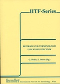 Cover: Beitr&auml;ge zur Terminologie und Wissenstechnik - Ergon