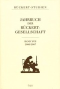 Cover: Jahrbuch der R&uuml;ckert Gesellschaft - Ergon