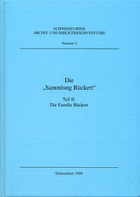 Enlarge image Cover: Die "Sammlung Rückert" Teil II - Ergon