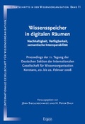 Cover: Wissensspeicher in digitalen R&auml;umen - Ergon