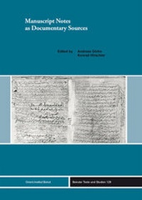 Enlarge image Cover: Manuscript Notes as Documentary Sources - Ergon