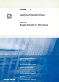 Cover: Mass Media in Slovenia - Projekt