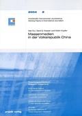 Cover: Massenmedien in der Volksrepublik China - Projekt