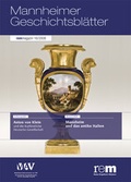 Cover: Mannheimer Geschichtsbl&auml;tter. rem-magazin - verlag regionalkultur