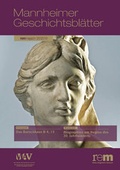 Cover: Mannheimer Geschichtsbl&auml;tter - verlag regionalkultur