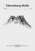 Cover: Ebernburg-Hefte - 47. Folge, 2013 - verlag regionalkultur